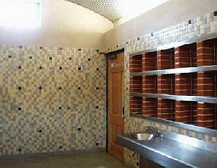 Interior view of a restroom