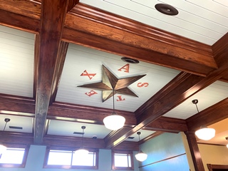 Ceiling detail featuring the Texas Lone Star