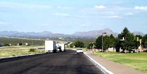 View of Culberson County rest area near Van Horn