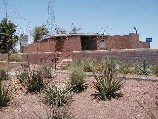 View of El Paso rest area near Fabens
