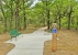 View of nature trail with interpretive displays of native vegetation