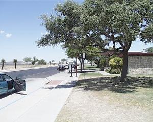 View of East Pecos County facility, Westbound