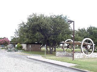 View of Sutton County rest area and a picnic arbor
