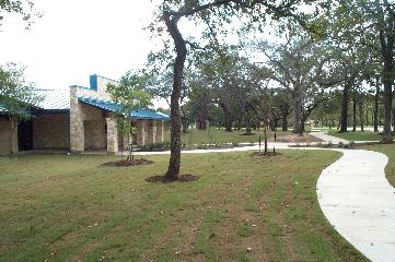 View of the reconstructed Victoria County Safety Rest Area