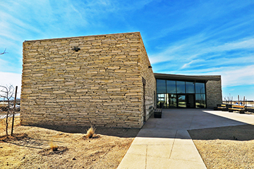 View of the new Pecos County Safety Rest Area