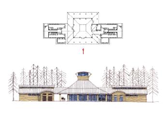 Architect's sketch of the new facility