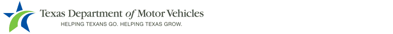 DMV Logo with TxDOT web site tag