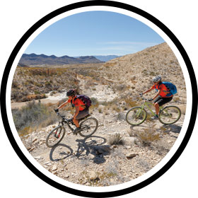 Image of Bikers in Big Bend Country