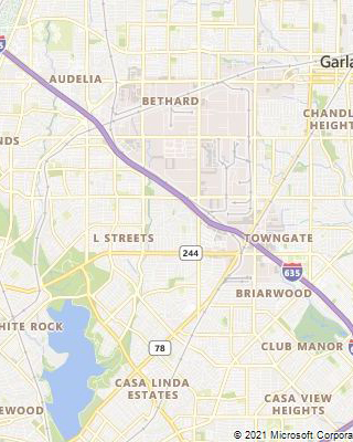 Map of: I-635 LBJ East US 75 to I-30