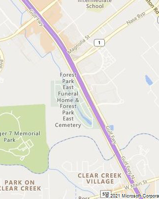 Map of: I-45: NASA 1 to FM 518