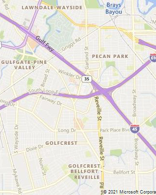 Map of: SH 35 and I-610: SH 35 North of OST to Bellfort St., Interchange at I-10