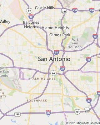 Map of: I-35 NEX: I-410 South to I-410 North
