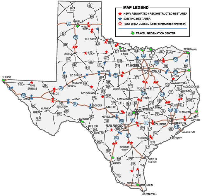 Safety Rest Area Map